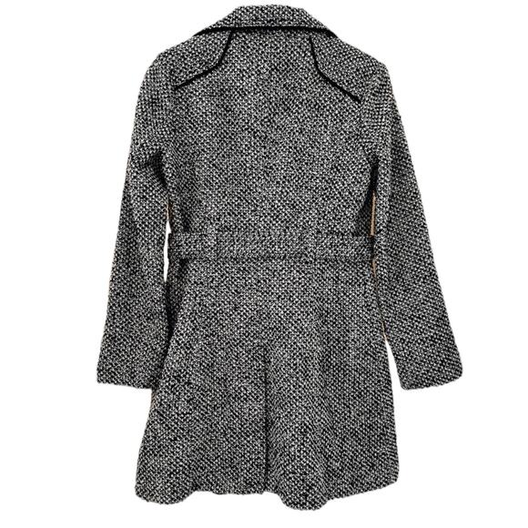 GUESS Houndstooth Black & White Button Up Coat – Medium - Picture 11 of 15